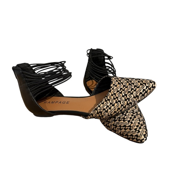 Rampage Shoes - Rampage | Black and Tan Flats